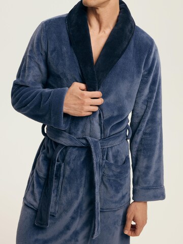 Henderson Short Bathrobe 'Nantes' in Blue