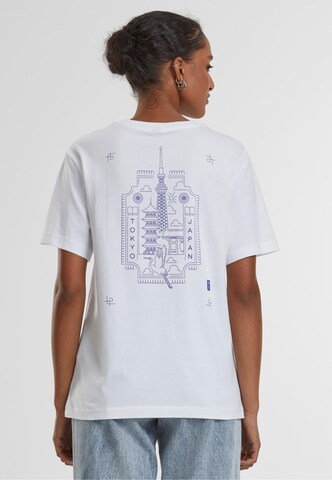 Days Beyond Shirt 'Tokyo City' in White: front