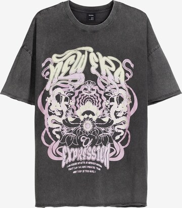 Bershka T-Shirt in Grau: predná strana