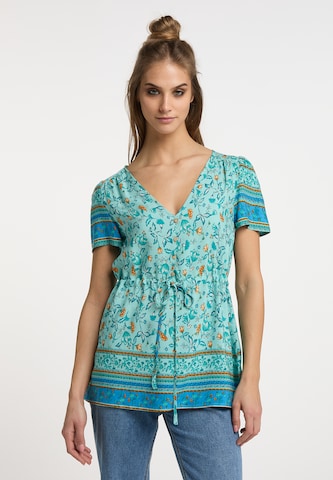 usha FESTIVAL Blouse in Blauw: voorkant