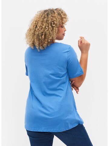 Zizzi Shirt 'VVERA' in Blauw
