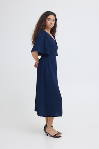 ICHI Jurk 'Zabby' in Blauw