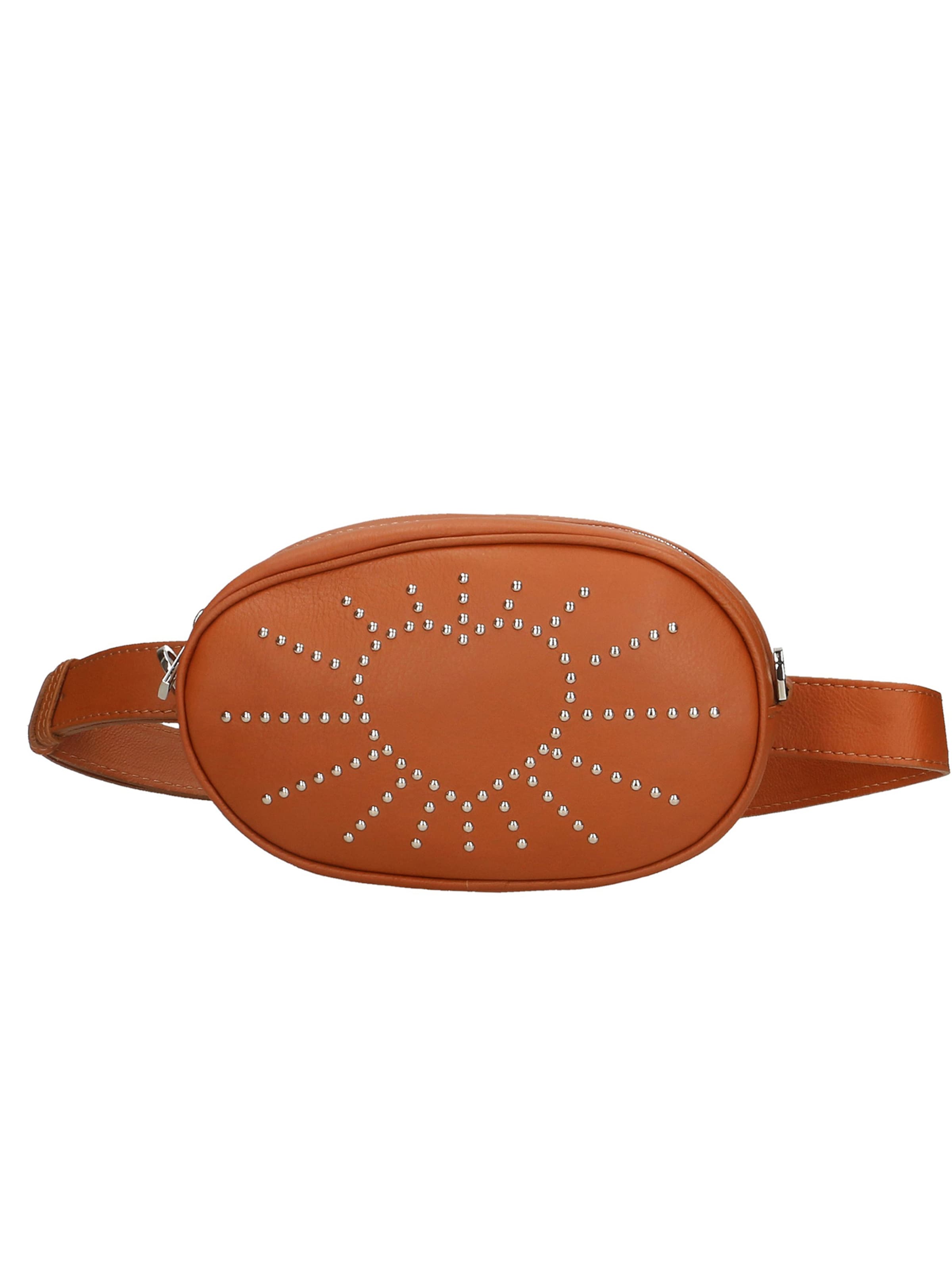 Marsupio 'Marsupio Donna Pelle Sauvage Borchie Elysa - Made in Italy' di Gave Lux in marrone: frontale