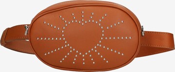 Marsupio 'Marsupio Donna Pelle Sauvage Borchie Elysa - Made in Italy' di Gave Lux in marrone: frontale