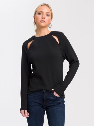Cross Jeans Shirt '56040' in Black: front