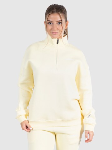 Smilodox Sweatshirt 'Teresita' in Geel: voorkant