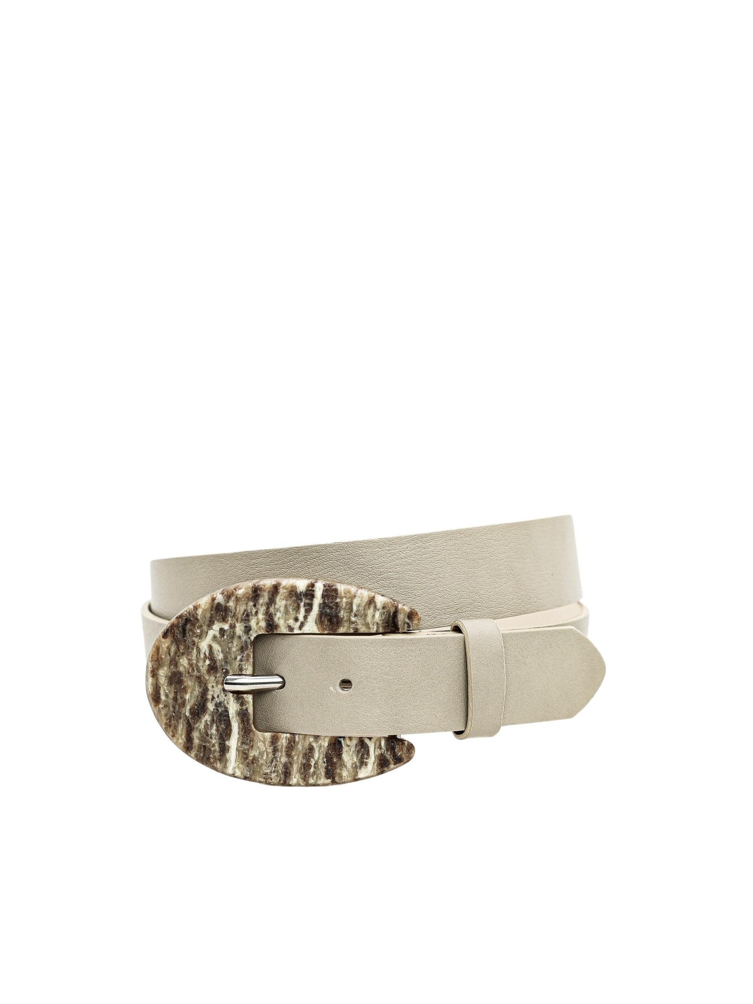 COLLEZIONE ALESSANDRO Belt 'Rocky' in Grey: front