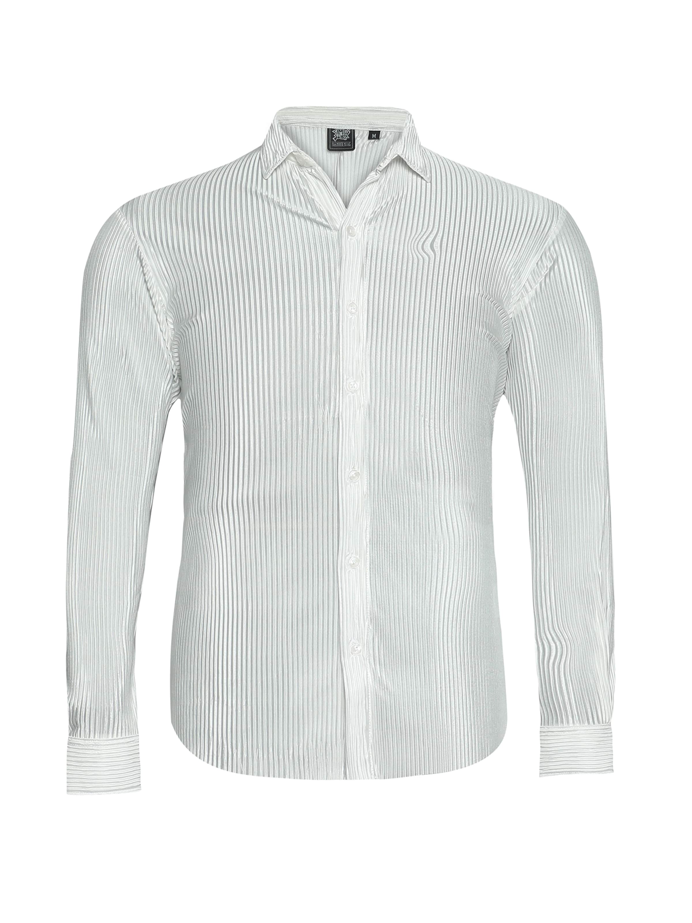 Campus Sutra - Ajuste regular Camisa 'Ari' en blanco: frente