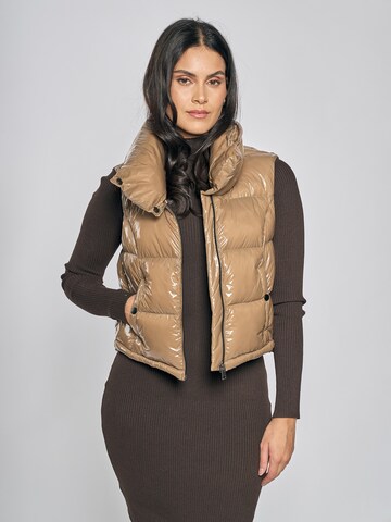 FREAKY NATION Vest i beige: forside