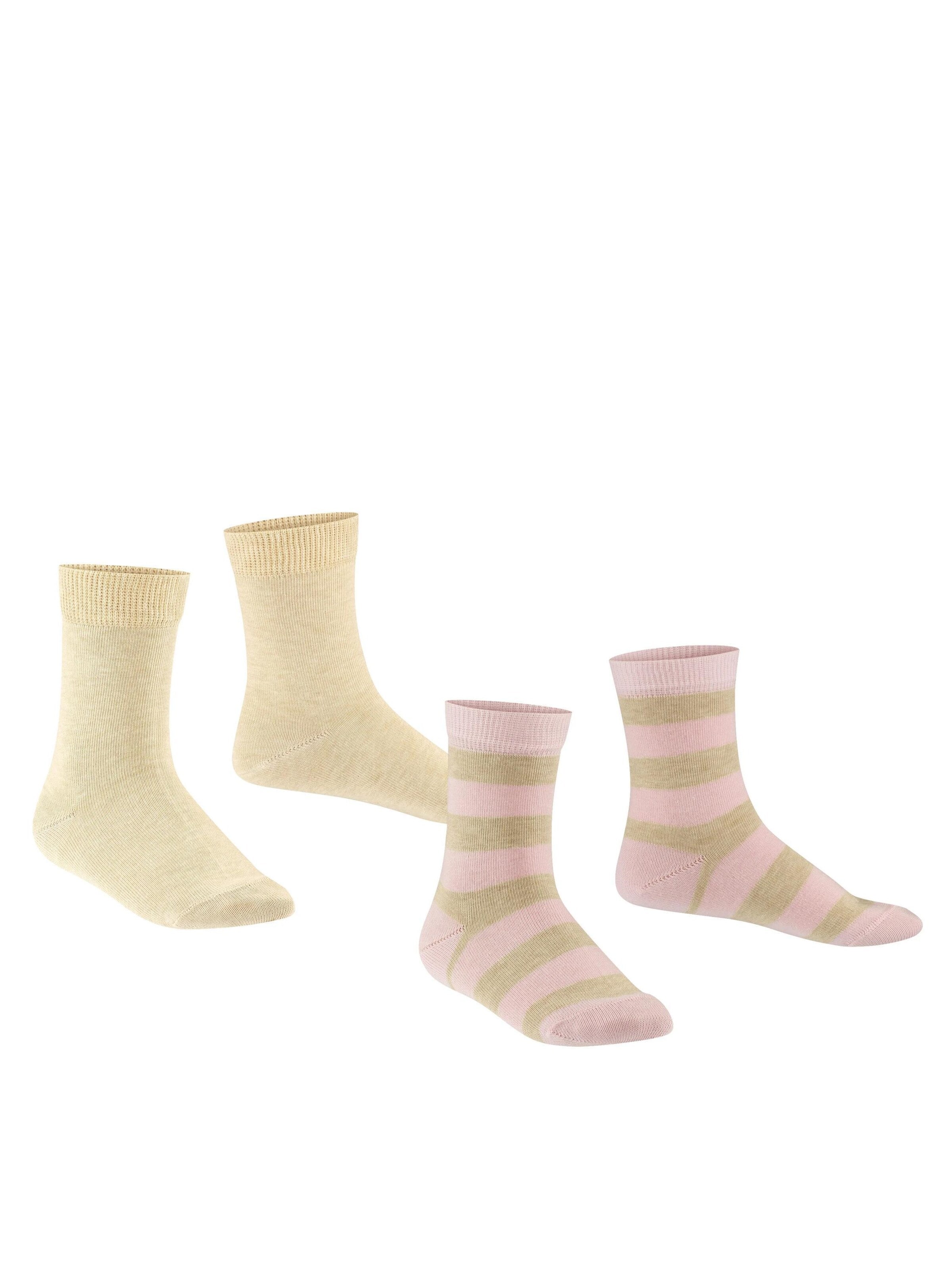 FALKE Sokken 'Happy Stripe 2-Pack' in Beige
