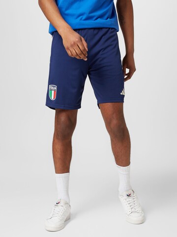 Regular Pantalon de sport 'Italy Tiro 23 ' ADIDAS PERFORMANCE en bleu : devant