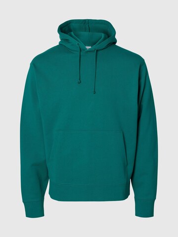Sweat-shirt SELECTED HOMME en vert : devant