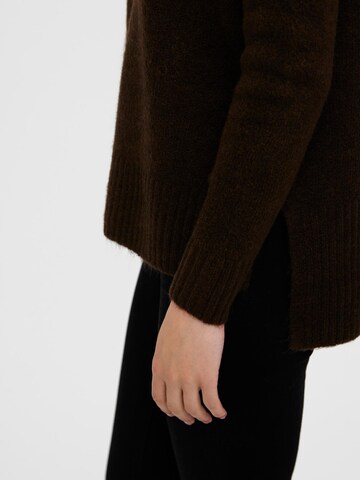 VERO MODA Sweater 'LEFILE' in Brown