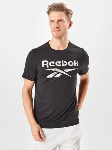 Reebok Функционална тениска в черно: отпред