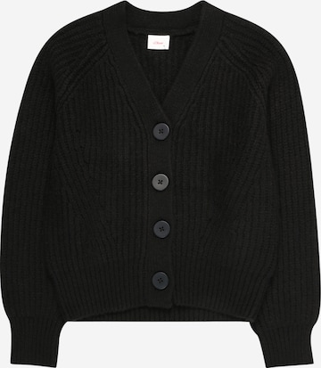 s.Oliver Knit cardigan in Black: front