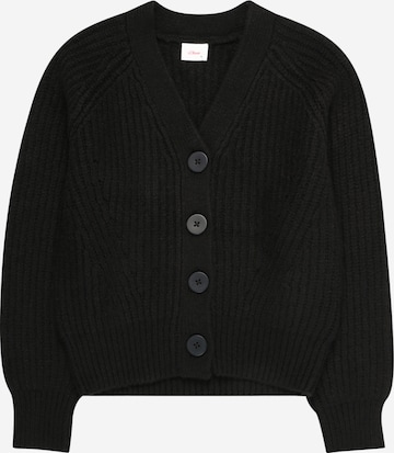 Cardigan s.Oliver en noir : devant