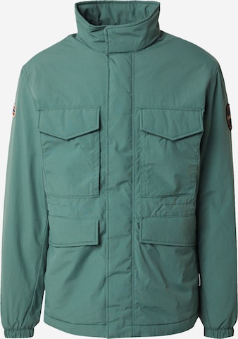 zaļš NAPAPIJRI Starpsezonu jaka 'ADEEN': no priekšpuses