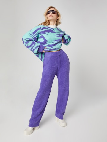 Loosefit Pantalon 'Nino' Smiles en violet