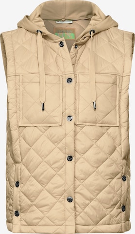 STREET ONE Vest in Beige: front