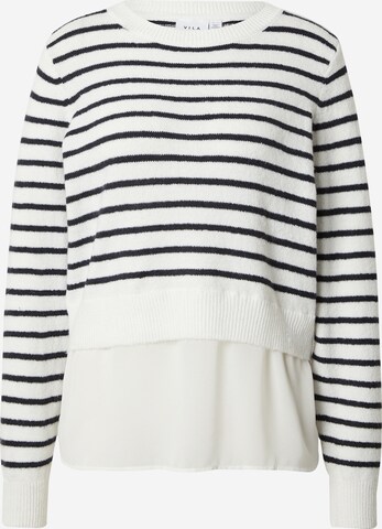 VILA Sweter 'BENTE' w kolorze biały: przód