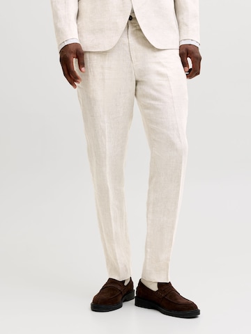JACK & JONES - Slimfit Pantalón de pinzas 'JPRBLAmartin' en beige: frente