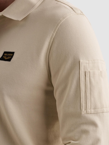 Pull-over 'American Classic polo shirt with long sleeves and flight pocket' PME Legend en beige