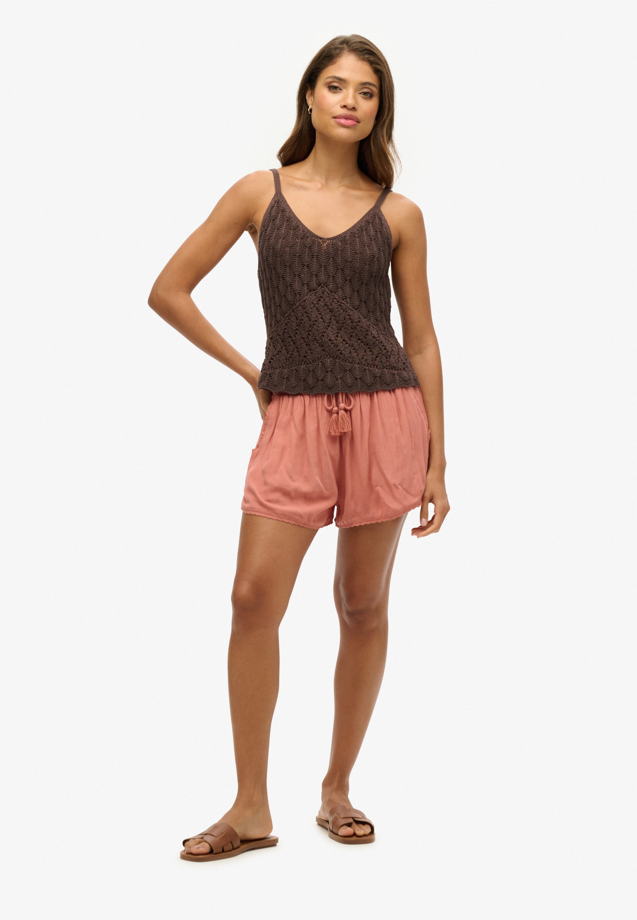 Superdry Loosefit Broek in Oranje