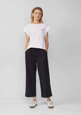 s.Oliver Wide Leg Hose in Schwarz
