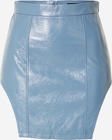 Misspap Rok in Blauw: voorkant