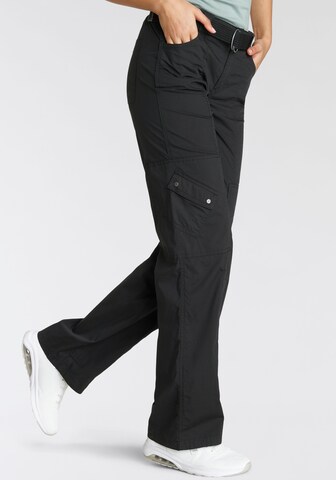 KangaROOS Regular Cargo Pants in Black