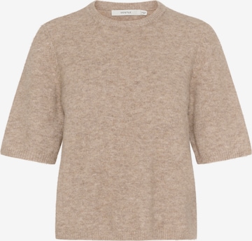 Pullover 'AlphaGZ' di Gestuz in beige: frontale