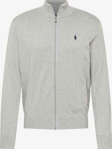 Polo Ralph Lauren Knit Cardigan in Grey: front