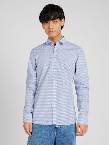 HUGO Red - Ajuste estrecho Camisa 'Elisha02' en azul: frente