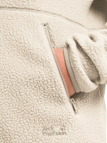 JACK WOLFSKIN Fleecejacke 'Lite Curl Full-Zip'‌‌‌‌‌‌ in Beige