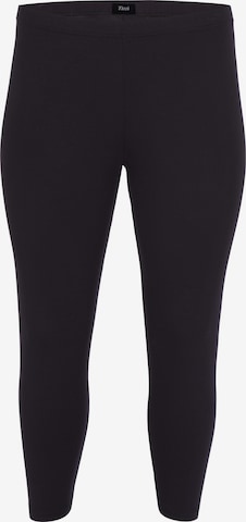 Skinny Leggings Zizzi en noir : devant