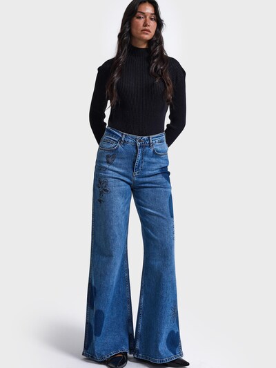IT'S BASIC Jeans 'DOODLE FLARE HIGH RISE JEANS'‌ in 34/30 in kobaltblau, Produktansicht