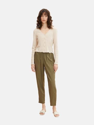 TOM TAILOR Regular Pants in Green: front