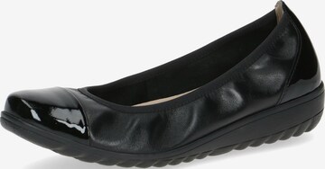 CAPRICE Ballet Flats in Black: front