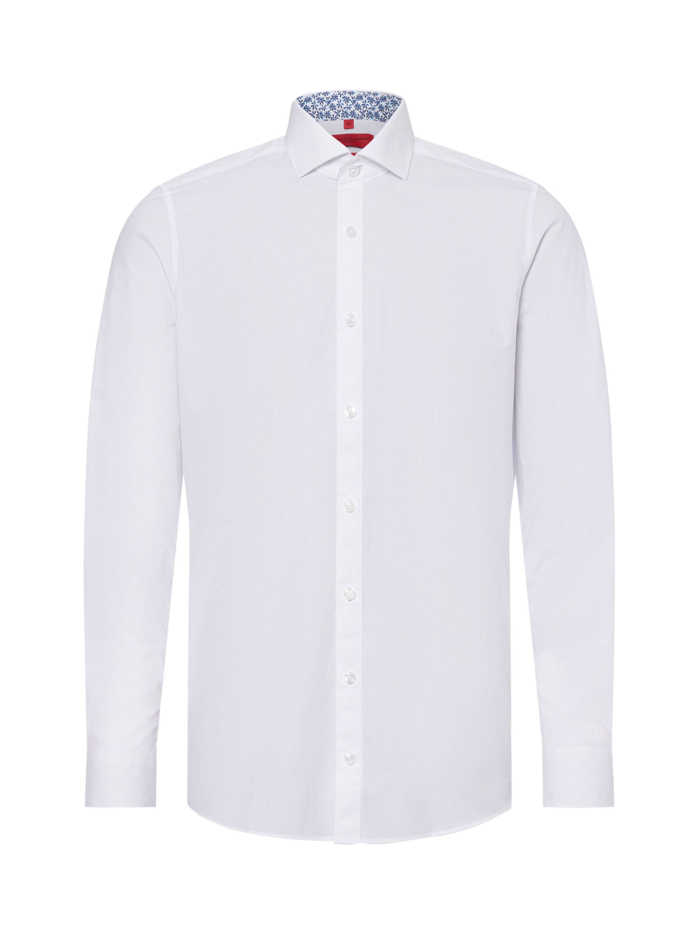 Finshley & Harding Button Up Shirt in White: front
