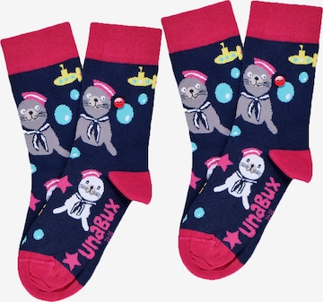 UNABUX Freizeitsocken ' Prints ' in Mischfarben: Vorderseite