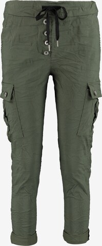 Hailys Tapered Cargobroek 'Me44rle' in Groen: voorkant