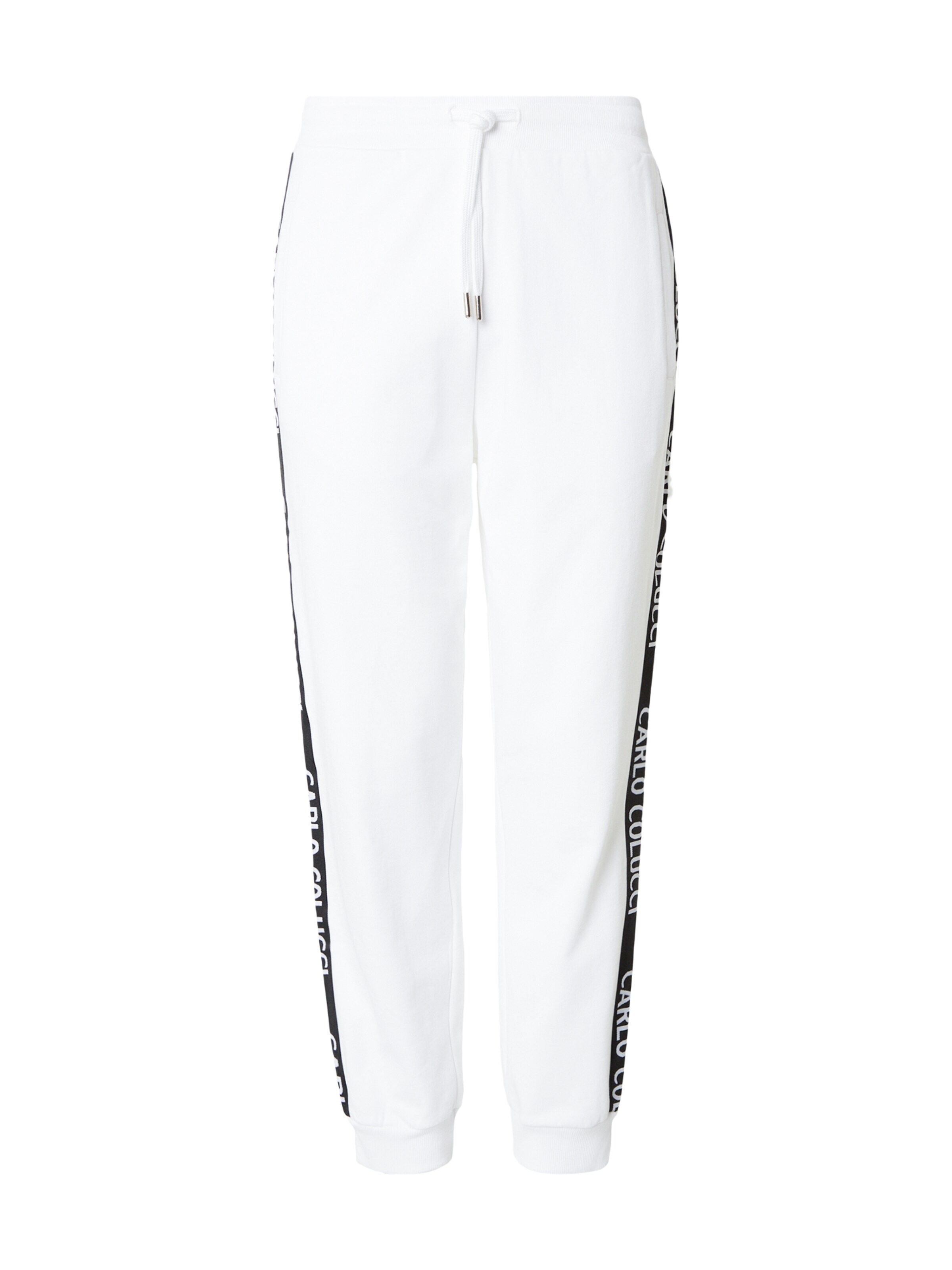 Carlo Colucci Παντελόνι σε μαύρο / λευκό, Άποψη προϊόντος