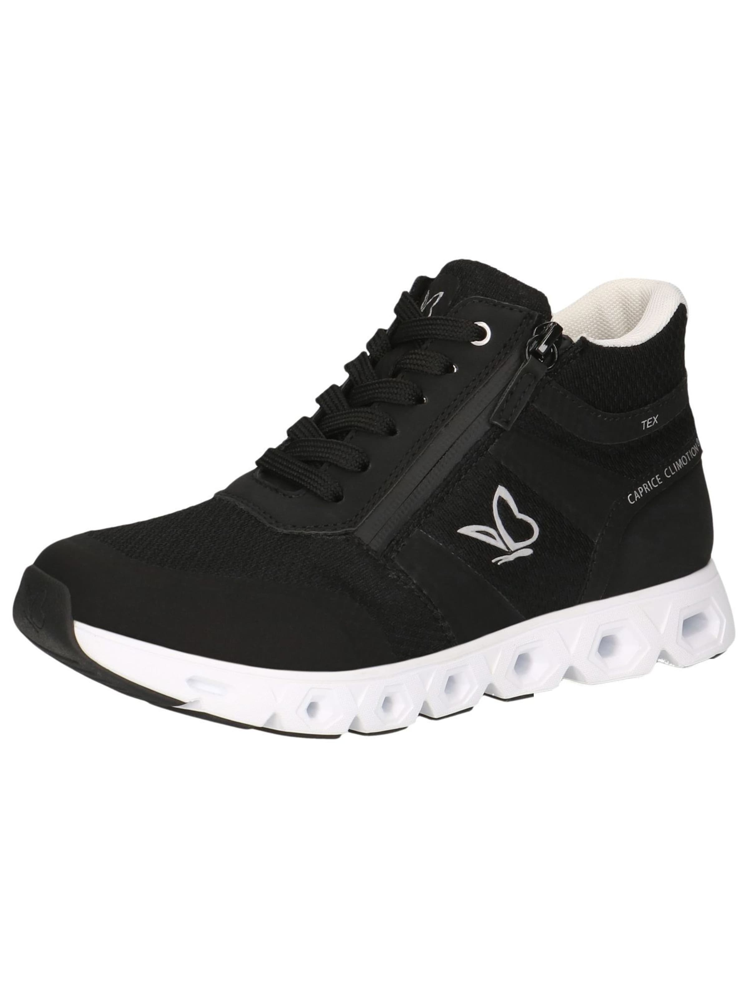 CAPRICE High-Top Sneakers in Black: front