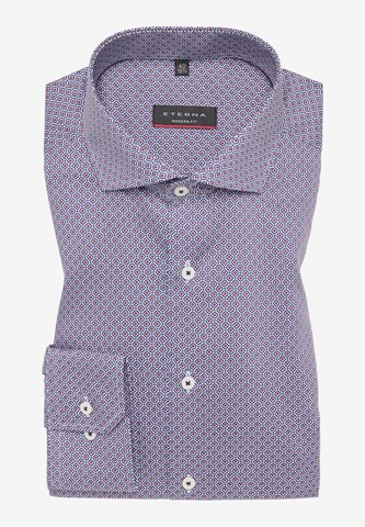 ETERNA Regular fit Button Up Shirt in Blue