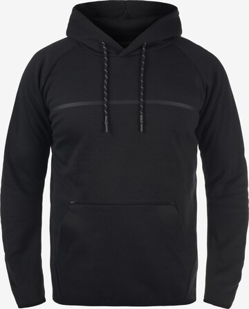 INDICODE JEANS Sweatshirt 'Nanticoke' in Zwart: voorkant