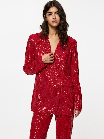 Blazer Pull&Bear en rouge : devant