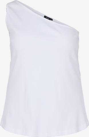 Zizzi Top 'XLOLY' in White: front