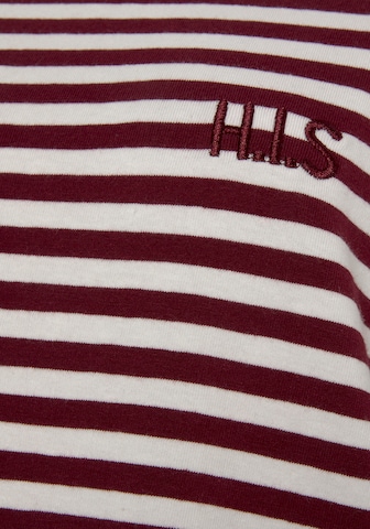 H.I.S - Camiseta de noche en rojo