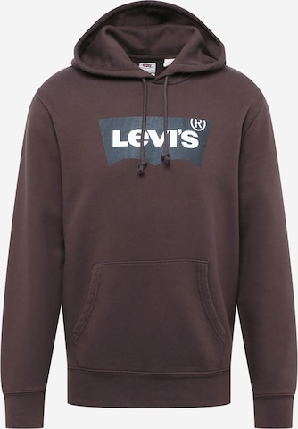 Sweat-shirt 'Standard Graphic Hoodie' LEVI'S ® en marron : devant
