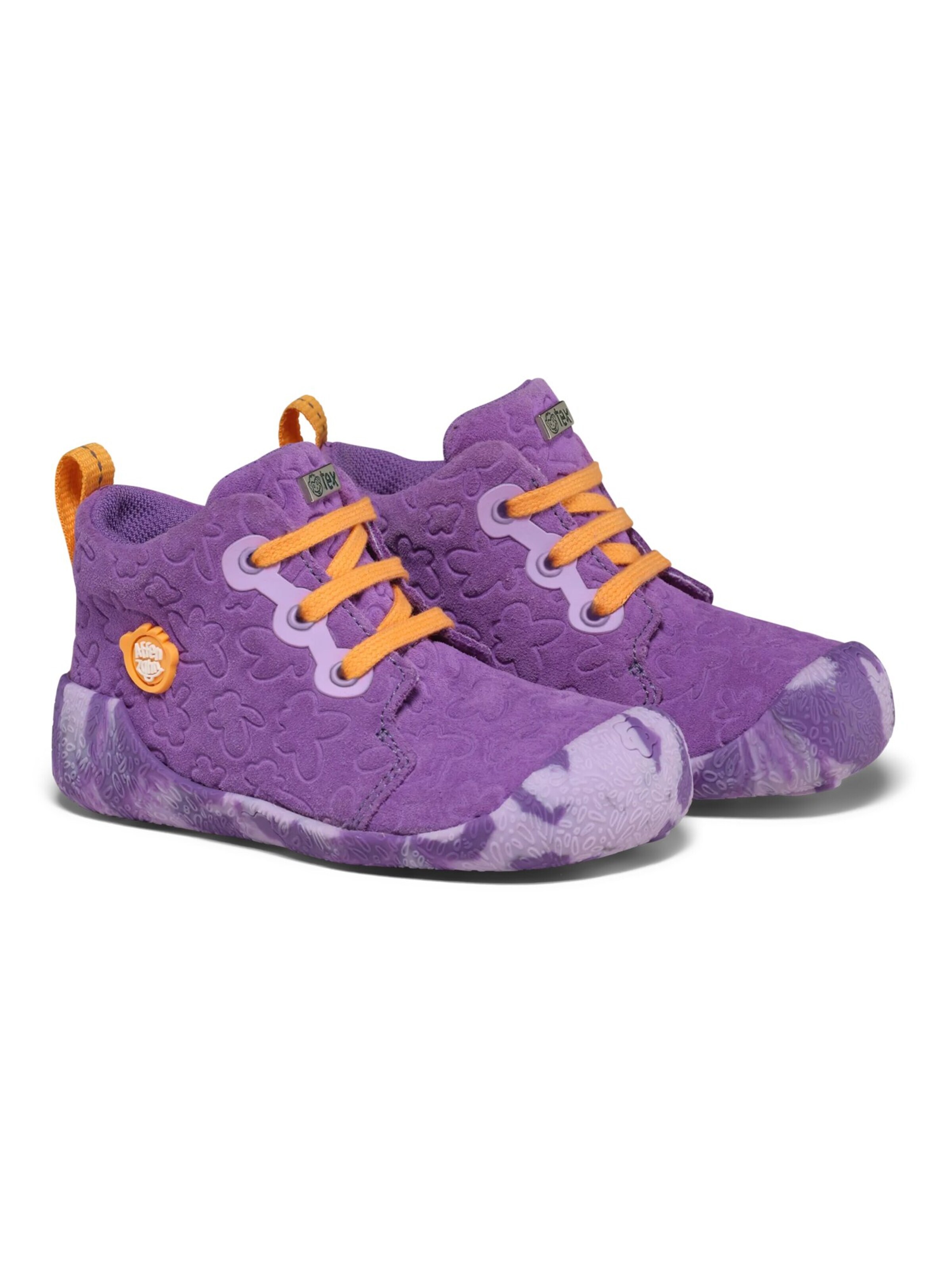 Affenzahn First-Step Shoes 'Leder Starty Leder Starty' in Purple